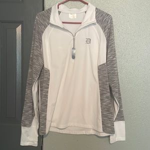 detroit tigers embroidered quarter zip